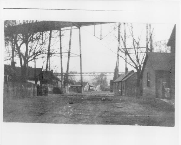 smaller version, M0574, street scene in bohemian flats